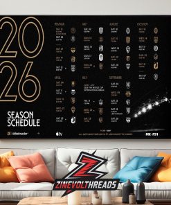 Los Angeles FC Release Official Schedule MLS 2026 Season Home Decor Poster Canvas