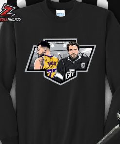 Los Angeles Kings Collab With Los Angles Lakers Lakers Night Sweatshirt Doncic Vs Kopitar Classic T-Shirt
