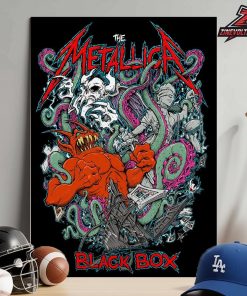 Metallica Black Box Eruption Screen Printed By Tony Squindo Home Decor Poster Canvas