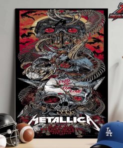 Metallica M72 World Tour 2025 Pop Up Venue Poster Merch At Marvel Stadium Melbourne Australia On Saturday November 8th 2025 Home Decor Poster Canvas