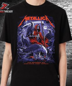 Metallica M72 World Tour 2025 Venue Artwork Poster By Blair Sayer Pop Up Shop At Accor Stadium Sydney Australia On November 15th 2025 Classic T-Shirt