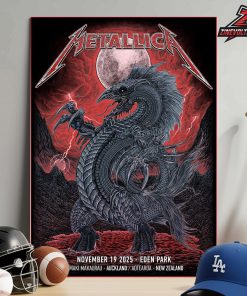 Metallica M72 World Tour Venue Artwork Poster By Mr Wolf Pop Up Shop At Eden Park Auckland New Zealand On November 19th 2025 Home Decor Poster Canvas