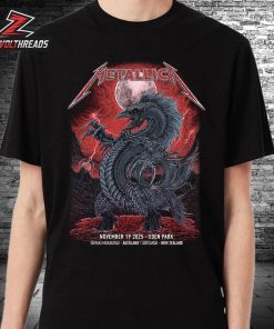 Metallica M72 World Tour 2025 Venue Artwork Tee By Mr Wolf Pop Up Shop At Eden Park Auckland New Zealand On November 19th 2025 Unisex T-Shirt