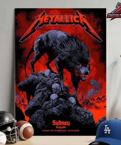 Metallica M72 World Tour 2025 Venue Poster Merch Pop Up Shop At Accor Stadium Sydney Australia On November 15th 2025 Home Decor Poster Canvas