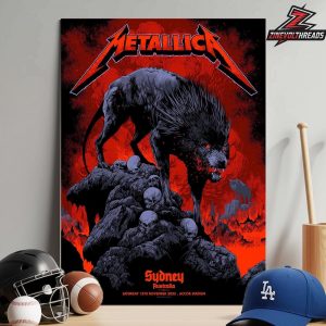 Metallica M72 World Tour 2025 Venue Poster Merch Pop Up Shop At Accor Stadium Sydney Australia On November 15th 2025 Home Decor Poster Canvas