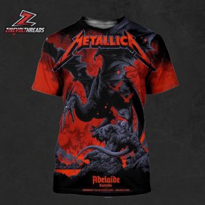 Metallica M72 World Tour 2025 Venue Poster Merch Pop Up Shop At Adelaide Oval Abelaide Australia On Saturday November 5th 2025 All Over Print Shirt