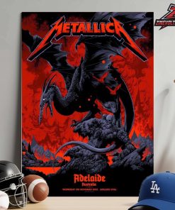 Metallica M72 World Tour 2025 Venue Poster Merch Pop Up Shop At Adelaide Oval Abelaide Australia On Saturday November 5th 2025 Home Decor Poster Canvas