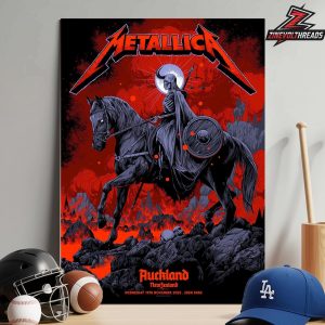 Metallica M72 World Tour 2025 Venue Poster Merch Pop Up Shop At Eden Park Auckland New Zealand On November 19th 2025 Home Decor Poster Canvas