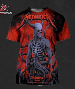 Metallica M72 World Tour 2025 Venue Poster Merch Pop Up Shop At Marvel Stadium Melbourne Australia On Saturday November 8th 2025 All Over Print Shirt
