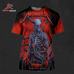 Metallica M72 World Tour 2025 Venue Poster Merch Pop Up Shop At Marvel Stadium Melbourne Australia On Saturday November 8th 2025 All Over Print Shirt