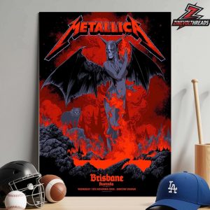 Metallica M72 World Tour 2025 Venue Poster Merch Pop Up Shop At Suncorp Stadium Brisbane Australia On Wednesday November 12th 2025 Home Decor Poster Canvas