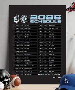 Minnesota United FC Release Official Schedule MLS 2026 Season Home Decor Poster Canvas