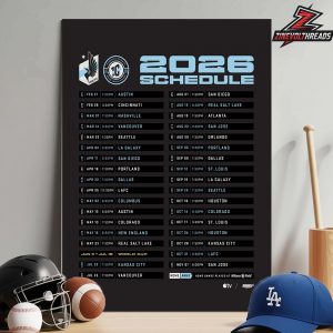 Minnesota United FC Release Official Schedule MLS 2026 Season Home Decor Poster Canvas