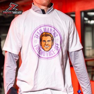 Minnesota Wild Team Marcus Foglino Face Off NHL Unisex T-Shirt