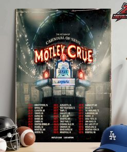 Motley Crue The Return Of Carnival Of Sins Tour 2026 Dates And Places List Home Decor Poster Canvas