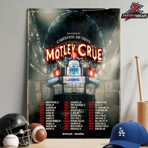 Motley Crue The Return Of Carnival Of Sins Tour 2026 Dates And Places List Home Decor Poster Canvas