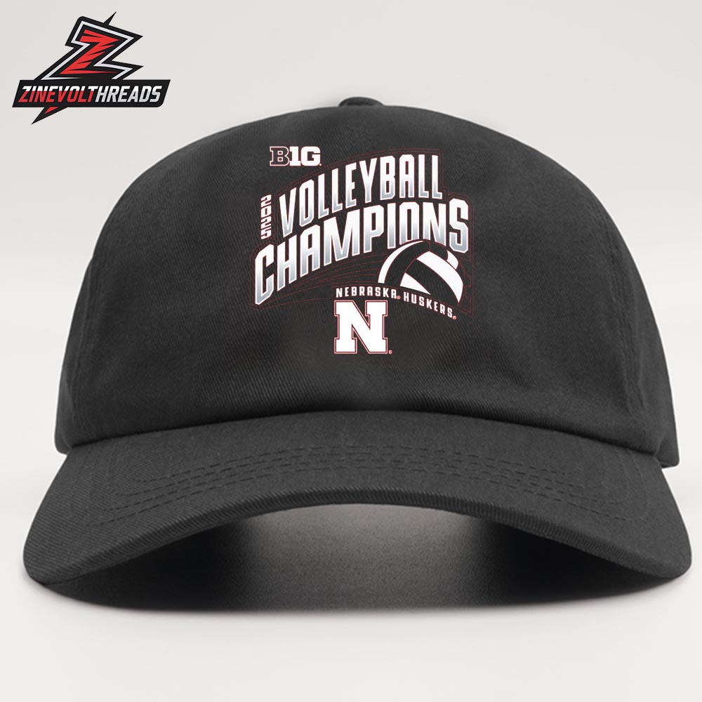 Nebraska Huskers 2025 Big 10 Women's Volleyball Regular Season Champions Locker Room Classic Hat Cap Snapback Nebraska Huskers 2025 Big 10 Women's Volleyball Regular Season Champions Locker Room Classic Hat Cap Snapback
