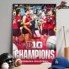 Arizona State Sun Devil Is The Big 12 2025 Women’s Volleyball Champions Back To Back NCAA Home Decor Poster Canvas