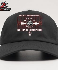 North Carolina State Wolfpack 2025 Women’s Cross Country NCAA Champs Snapback Classic Hat Cap