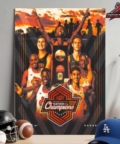 Oklahoma State Cowboys Are The 2025 NCAA Division I Cross Country Champions Home Decor Poster Canvas