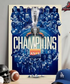 One Knoxville Sporting Club Is The USL League One Champions 2025 Home Decor Poster Canvas