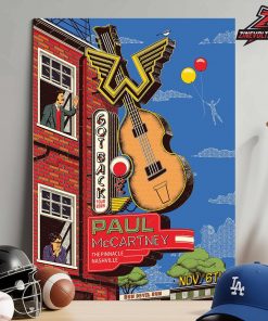 Paul McCartney Go Back Tour 2025 Event Poster At The Pinnacle Nashville On November 6th 2025 Home Decor Poster Canvas