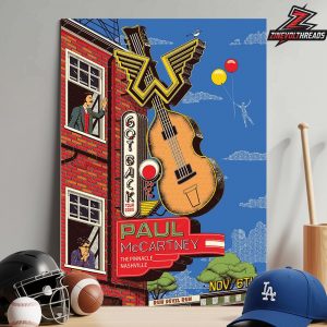 Paul McCartney Go Back Tour 2025 Event Poster At The Pinnacle Nashville On November 6th 2025 Home Decor Poster Canvas