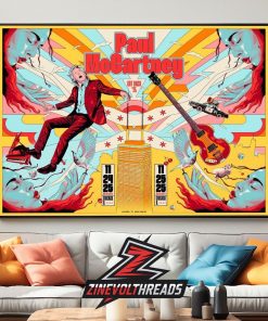 Paul McCartney Got Back Tour 2025 Venue Poster At Chicago IL On November 24th And 25th 2025 Home Decor Poster Canvas