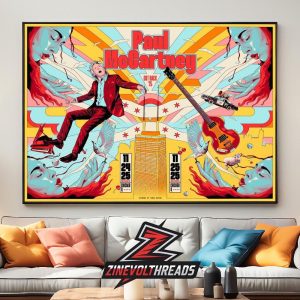 Paul McCartney Got Back Tour 2025 Venue Poster At Chicago IL On November 24th And 25th 2025 Home Decor Poster Canvas