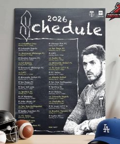 Portland Timbers FC Release Official Schedule MLS 2026 Season Home Decor Poster Canvas
