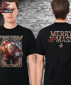 Powerwolf Metal Merry X Mass Tee Chirstmas Holiday 2025 Two Sided Unisex T-Shirt