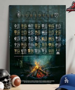 Real Salt Lake FC Release Official Schedule MLS 2026 Season Home Decor Poster Canvas