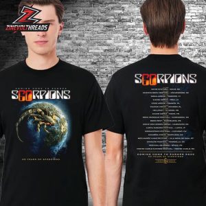 Scorpions Coming Home To Europe 60 Years Of Scorpions Merch Tee Two Sided Unisex T-Shirt