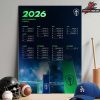 LA Galaxy FC Release Official Schedule MLS 2026 Season Home Decor Poster Canvas