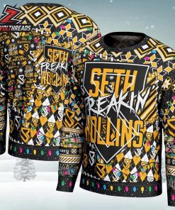 Seth Rollins Freakin WWE 2025 Holiday Sweater Xmas Gift Christmas Ugly Sweater