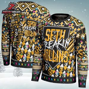 Seth Rollins Freakin WWE 2025 Holiday Sweater Xmas Gift Christmas Ugly Sweater