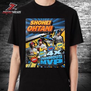 Shohei Ohtani Los Angeles Dodgers 3 Straight MVPs 4 Unanimous MVP Classic T-Shirt