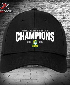 Siena Saints Locker Room Cap 2025 MAAC Men’s Soccer Champions Snapback Classic Hat Cap