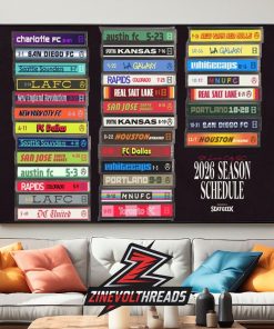 St. Louis CITY SC Release Official Schedule MLS 2026 Season Home Decor Poster Canvas