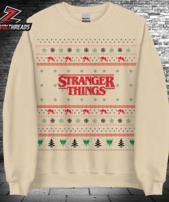 Stranger Things Crewneck Sweatshirt Holiday Gift For 2025 Christmas Ugly Sweater