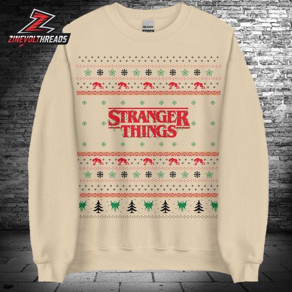 Stranger Things Crewneck Sweatshirt Holiday Gift For 2025 Christmas