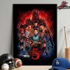 Stranger Things Season 5 x Butcher Billy Poster No More The Upside Down Home Decor Poster Canvas