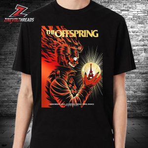 The Offspring Supercharged Tour 2025 Poster At La Defense Arena Paris France On November 8th 2025 Classic T-Shirt