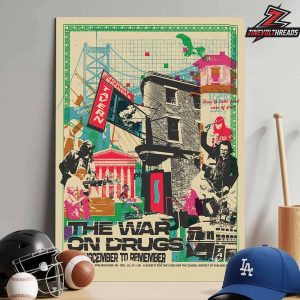 The War On Drugs A Drugcember To Remember Poster At Philadelphia PA On December 18,19,20 2025 Home Decor Poster Canvas