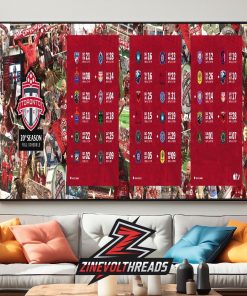 Toronto FC Release Official Schedule MLS 2026 Season Home Decor Poster Canvas