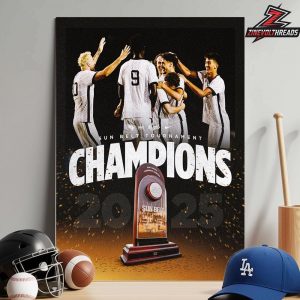 UCF Knights Are Sun Belt Tournament Champions NCAA Men’s Soccer Home Decor Poster Canvas