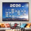 New England Revolution FC Release Official Schedule MLS 2026 Season Home Decor Poster Canvas