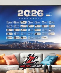 Vancouver Whitecaps FC Release Official Schedule MLS 2026 Season Home Decor Poster Canvas