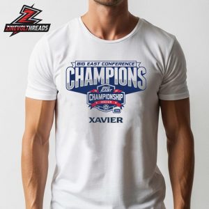 Xavier Musketeers 2025 Big East Women’s Soccer Tournament Champions Locker Room Classic T-Shirt