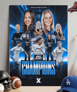 Xavier Musketeers Are The Big East 2025 Conference Champions NCAA Women’s Soccer Home Decor Poster Canvas